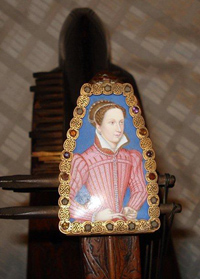 Portrait of Mary Queen of Scots on the Napier–Glen harp