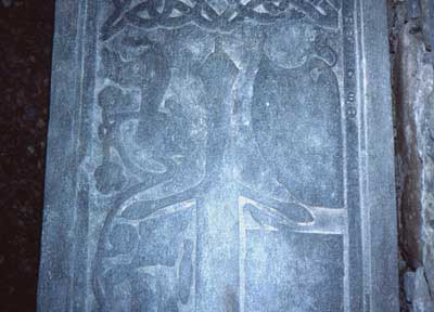 photograph of grave slab