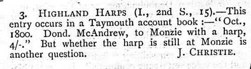 The only reply that Robert Bruce Armstrong received from his advertisement placed in Scottish Notes And Queries