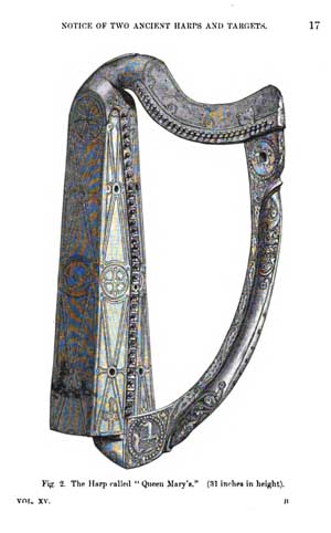 Harp image from the Society of Antiquaries report