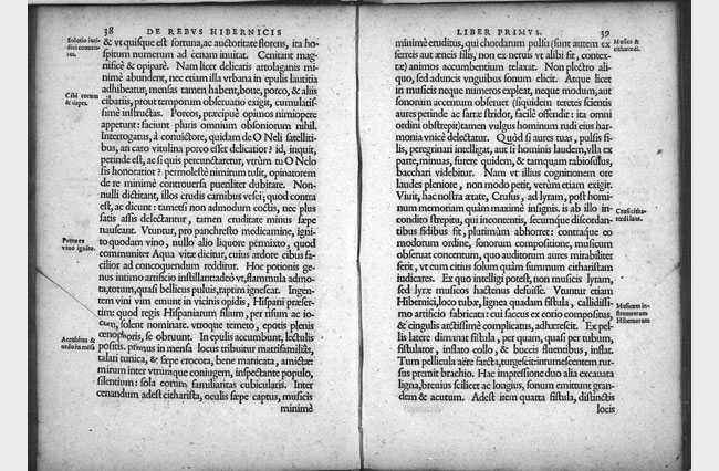 Scan of de rebus in Hibernia Gestis by Stanihurst